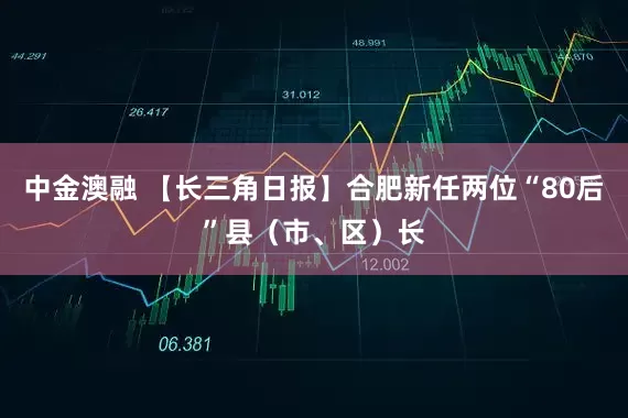 中金澳融 【长三角日报】合肥新任两位“80后”县（市、区）长